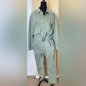 One Teaspoon Super Khaki Utility Jumpsuit